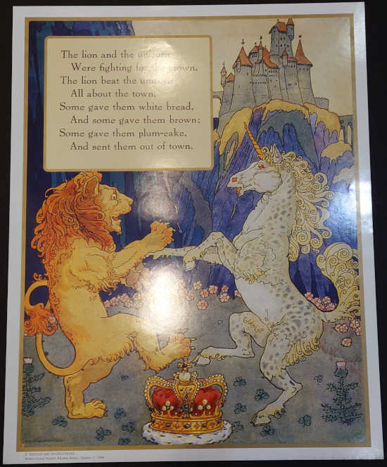 Mother Goose Series - Lion and Unicorn