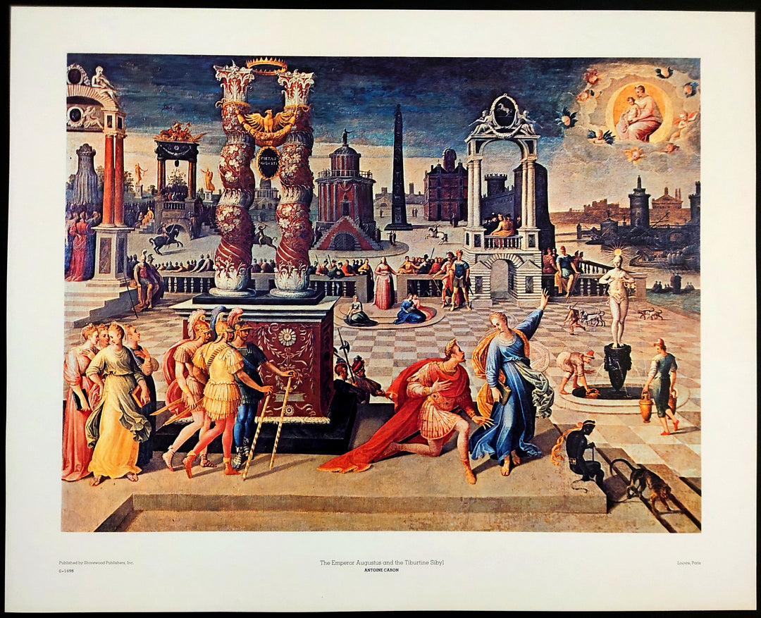 Antoine Caron - The Emperor Augustus and Tiburtine Sibyl