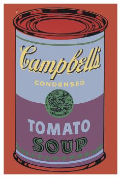 Andy Warhol - Colored Campbell's Soup Can, 1965 (Blue & Purple)