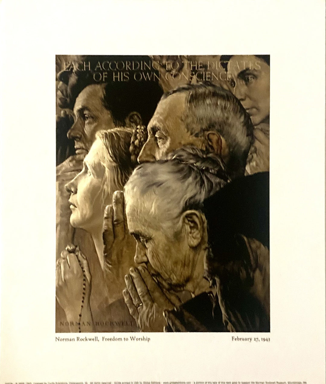 Norman Rockwell - Freedom To Worship