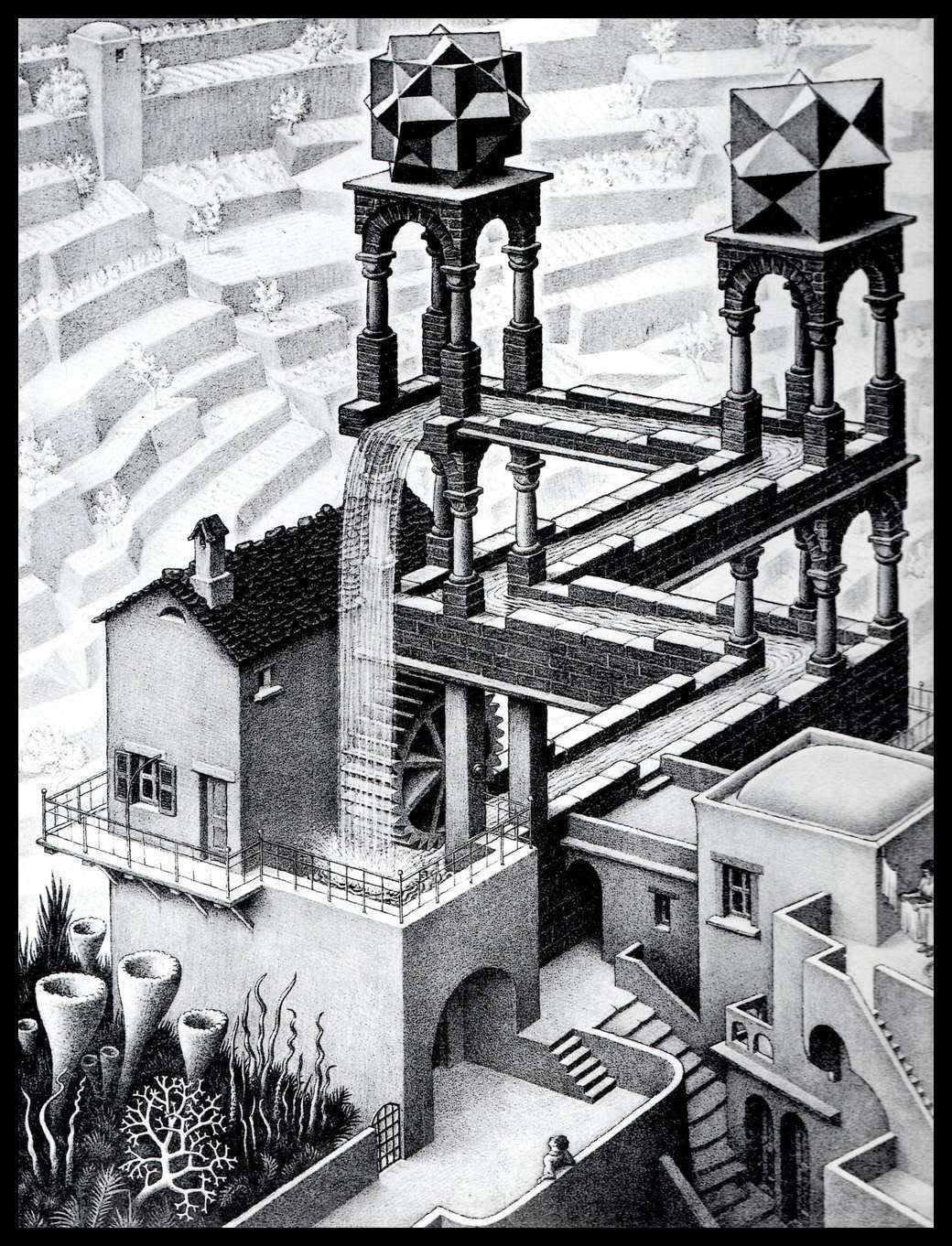 M.C. Escher - Waterfall