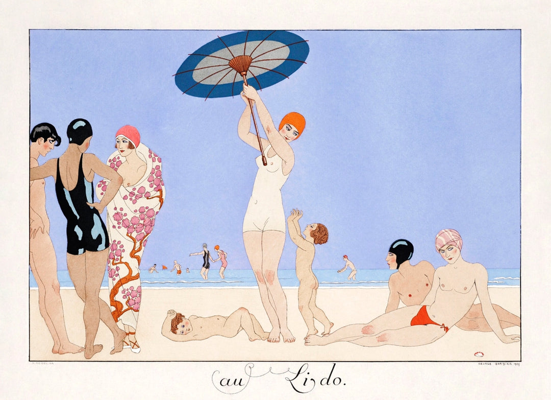 George Barbier - Au Lido Plate no.14