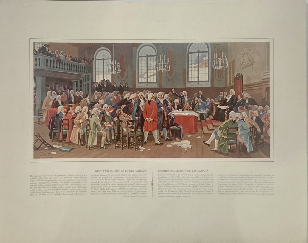 Confederation Life - First Parliament of Lower Canada