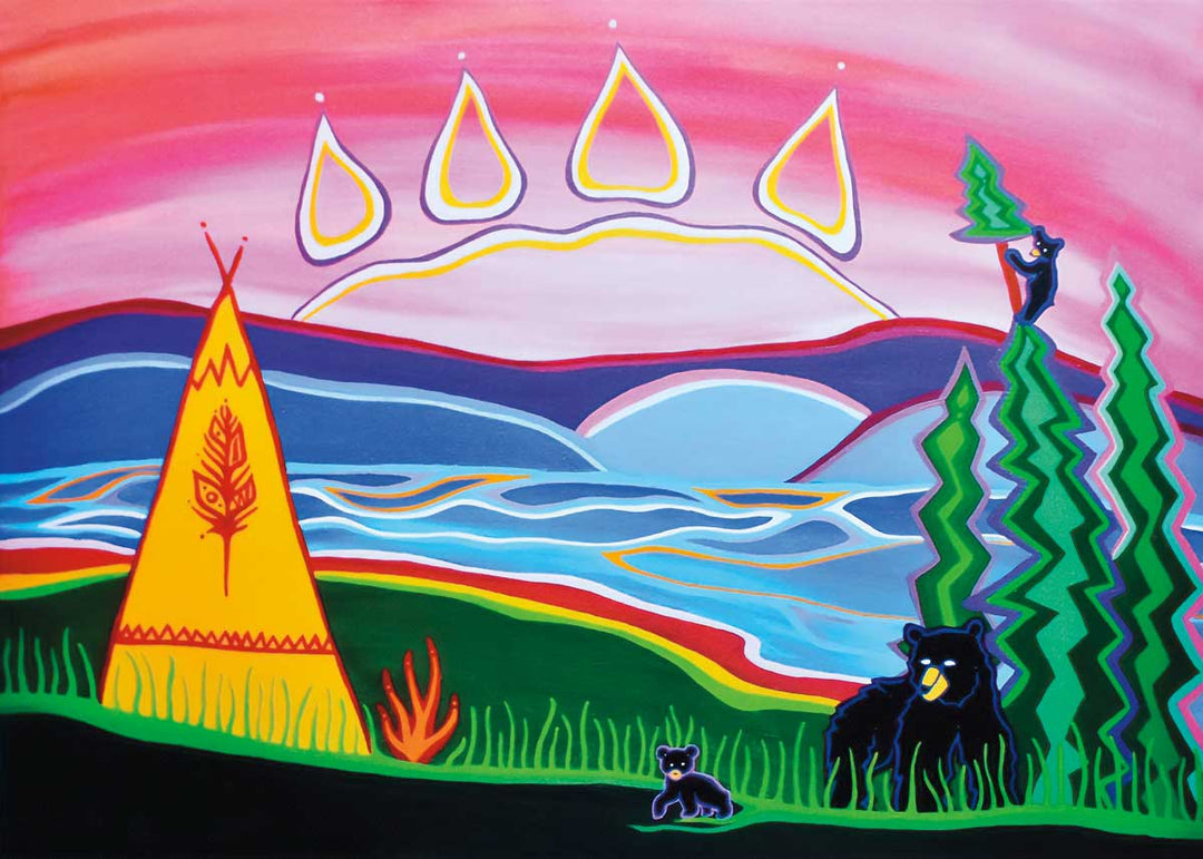 Patrick Hunter - Bear Visit (Canvas)
