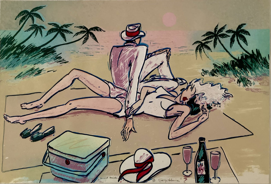 R.J. Hohimer - Sunset Beach (Limited Edition Silkscreen Hand Painted)