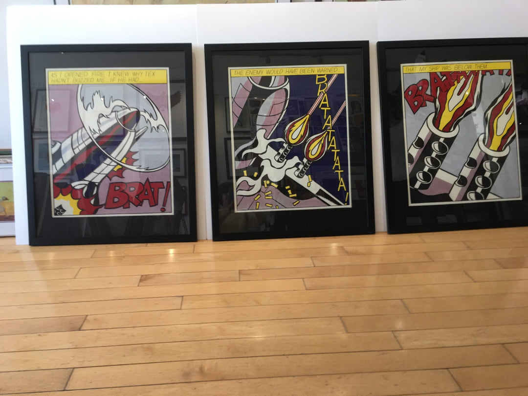 Roy Lichtenstein - As I Opened Fire  - (Triptych)
