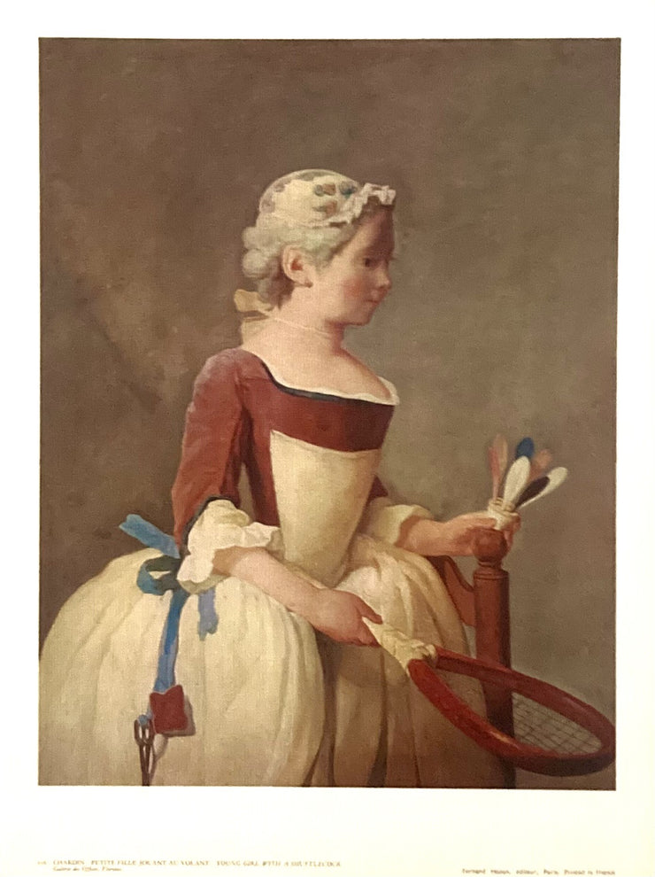 Chardin - Young Girl With A Shuttlecock