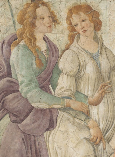 Sandro Botticelli - Venus and the Three Graces Presenting Gifts to a Young Woman (detail)