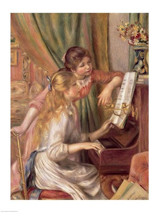 Pierre-Auguste Renoir - Young Girls at the Piano (Jeune Filles au Piano)