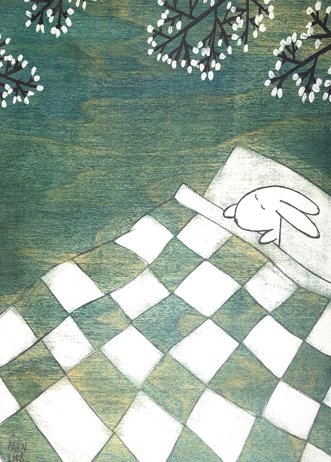 Kristiana Pärn "Napping Under Marshmallow Tree" (canvas)