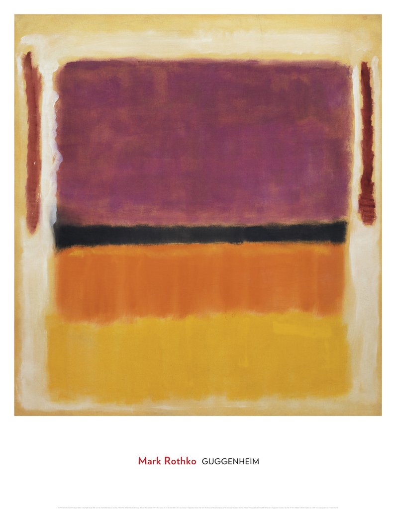 Mark Rothko - UNTITLED (VIOLET, BLACK, ORANGE, YELLOW ON WHITE AND RED), 1949
