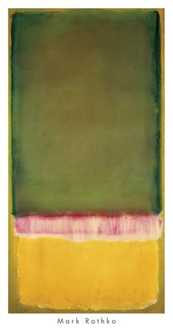 Green over magenta stripe over yellow on green background.