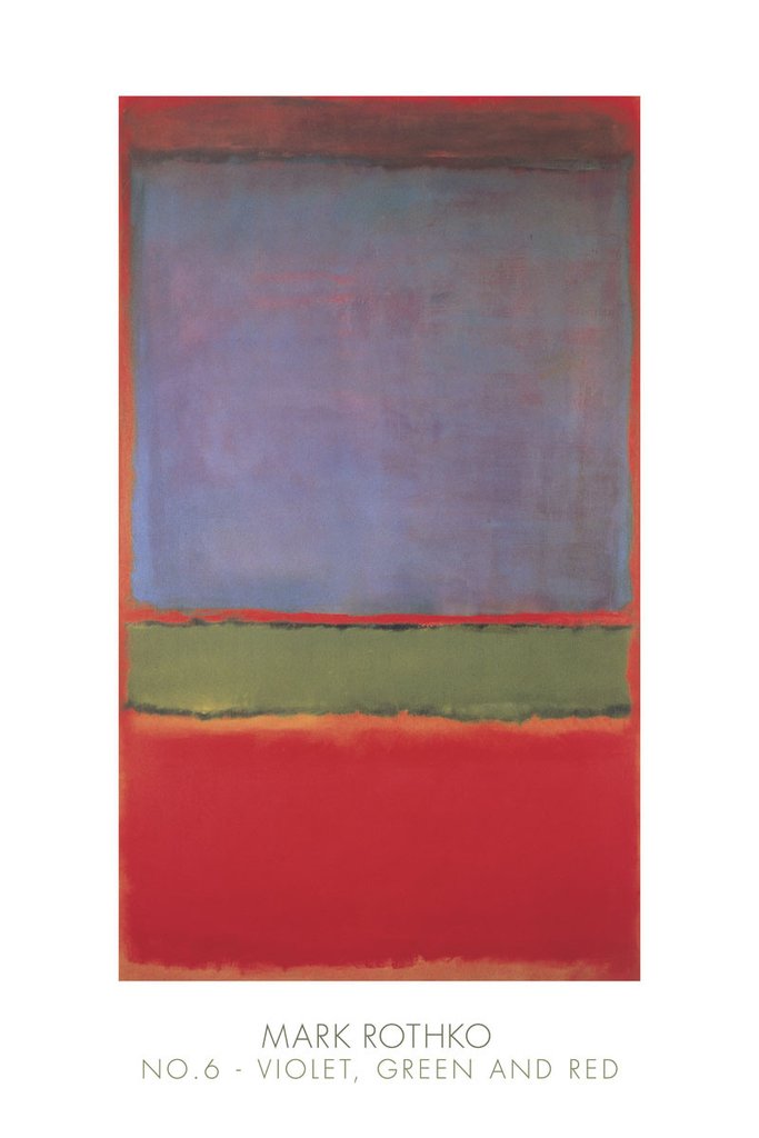Mark Rothko - No. 6 (Violet, Green and Red), 1951