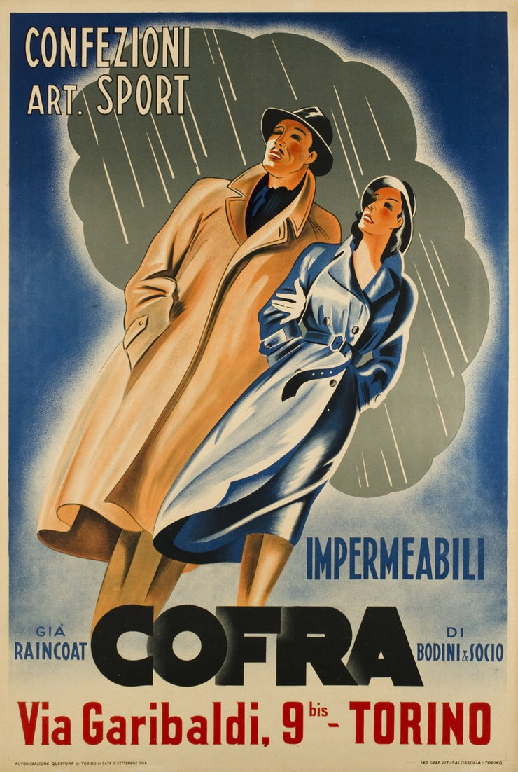 Marcello Dudovitch - Cofra Raincoats, 1946