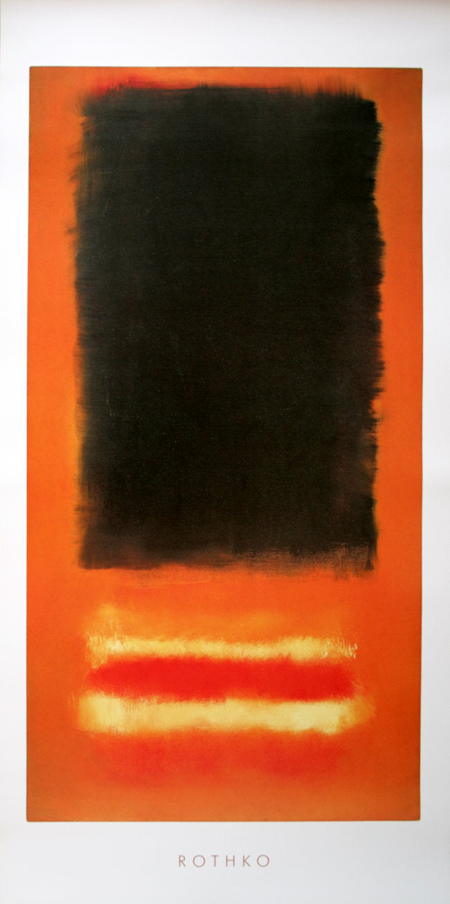 Mark Rothko - UNTITLED, 1950 (Black on Orange)