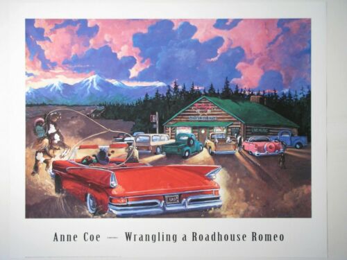 a night scene outside of Ruby's Roadhouse.