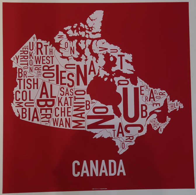 Ork Posters - Map of Canada