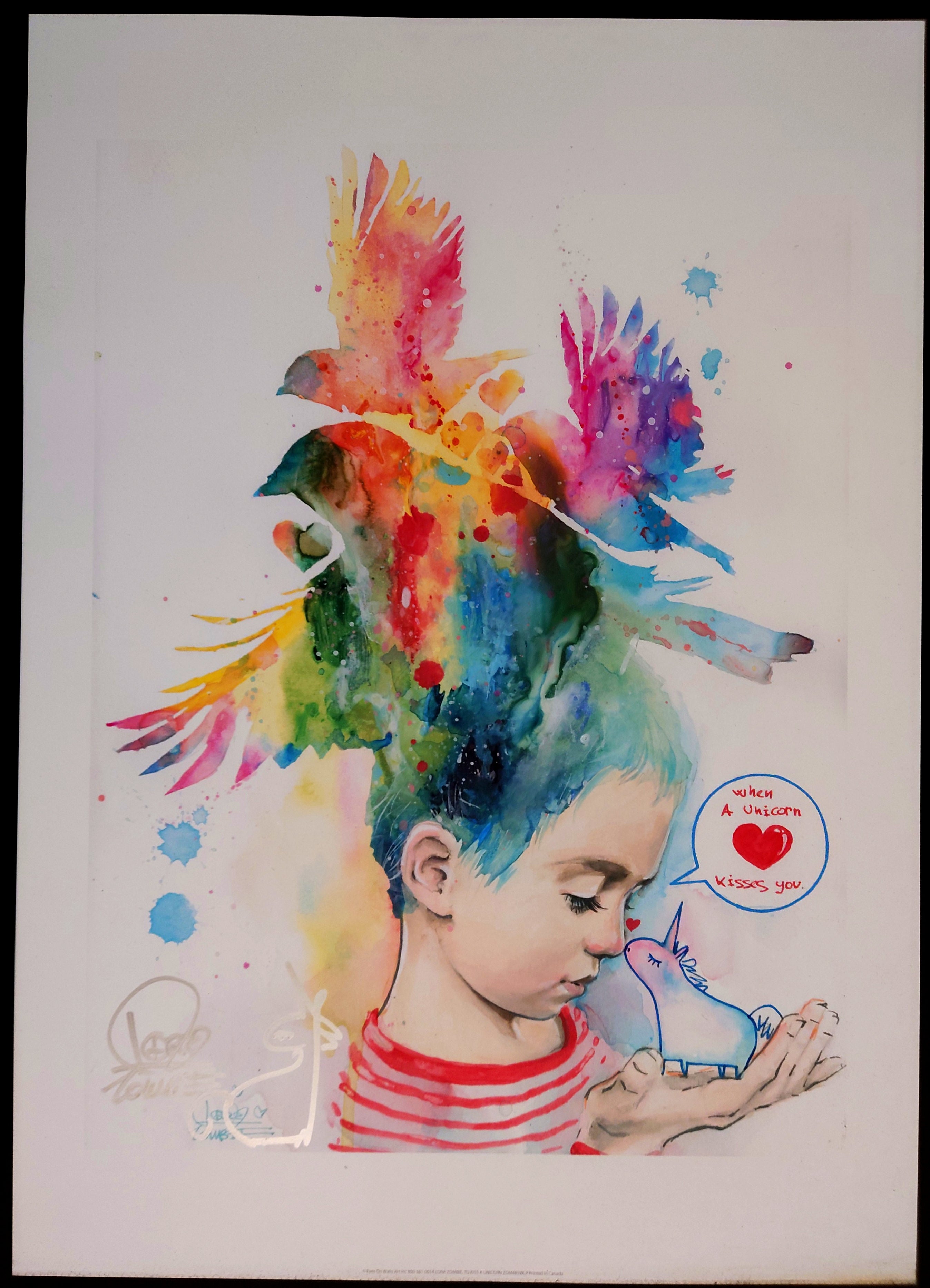 Lora Zombie - To Kiss a Unicorn [Signed] - Incurable Collector