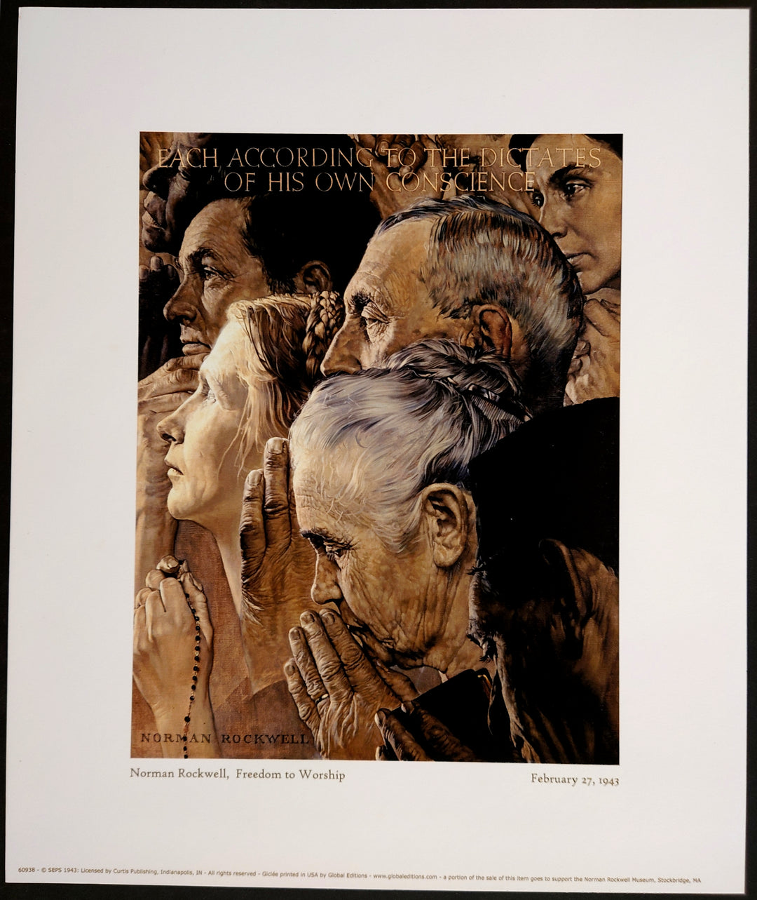 Norman Rockwell - Freedom To Worship