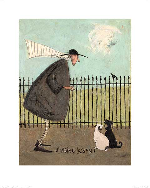 Sam Toft Singing Lessons large fine art print — Image 17.75" x 24.5" / Paper 23.5" x 31.5"