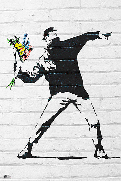 Banksy - Flower Bomber