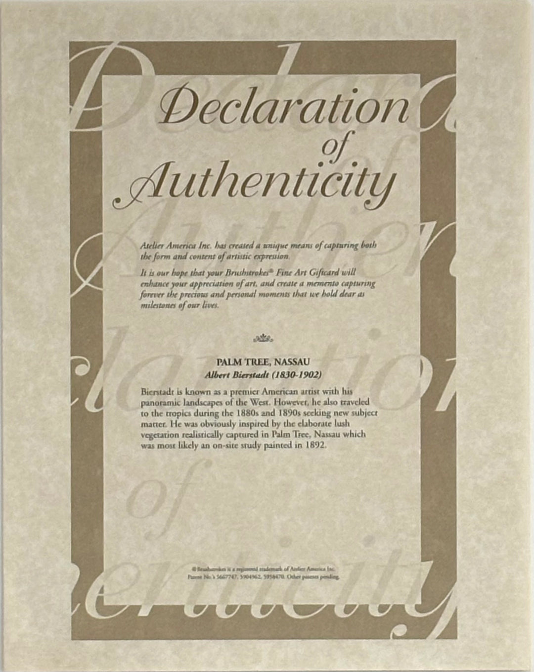 Albert Bierstadt - Palm Tree, Nassau