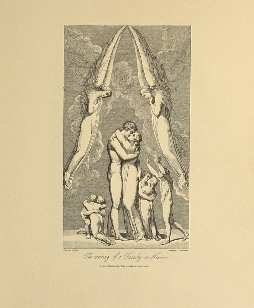 William Blake - The Meeting of a Family in Heaven