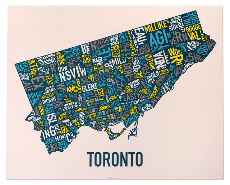 Ork Posters - Toronto District - Blue