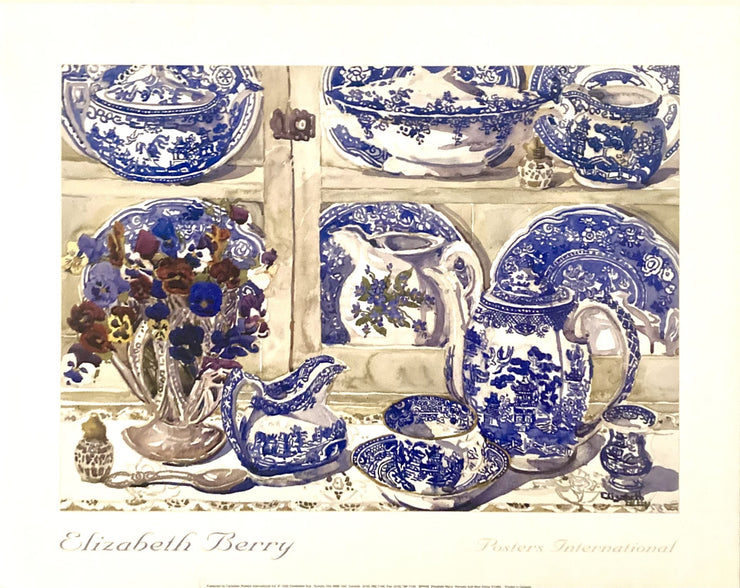 Berry, Elizabeth - Pansies and Blue China