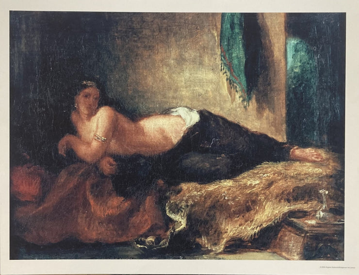 Delacroix Eugene - Woman Laying Down