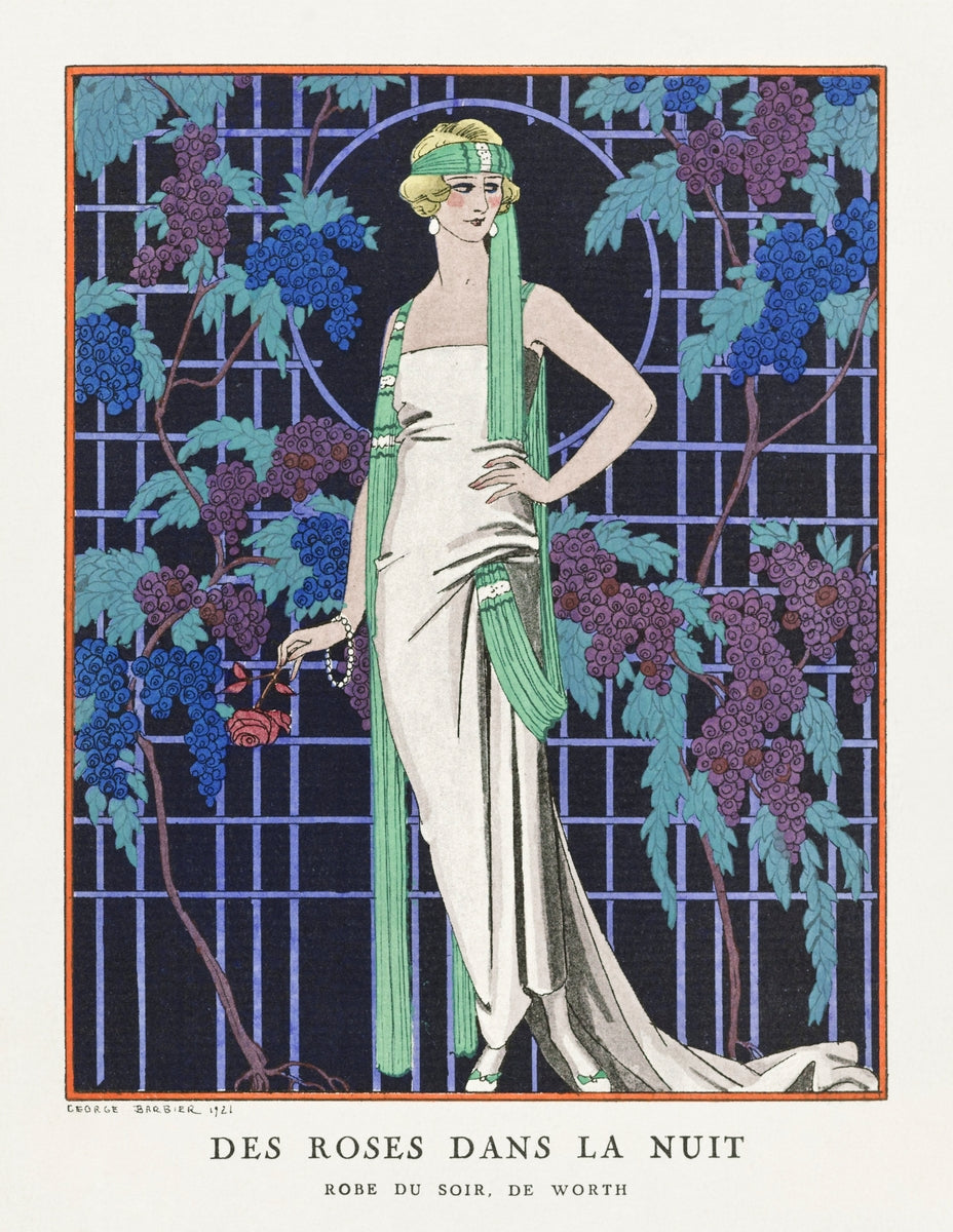 George Barbier - Des Roses Dans La Nuit