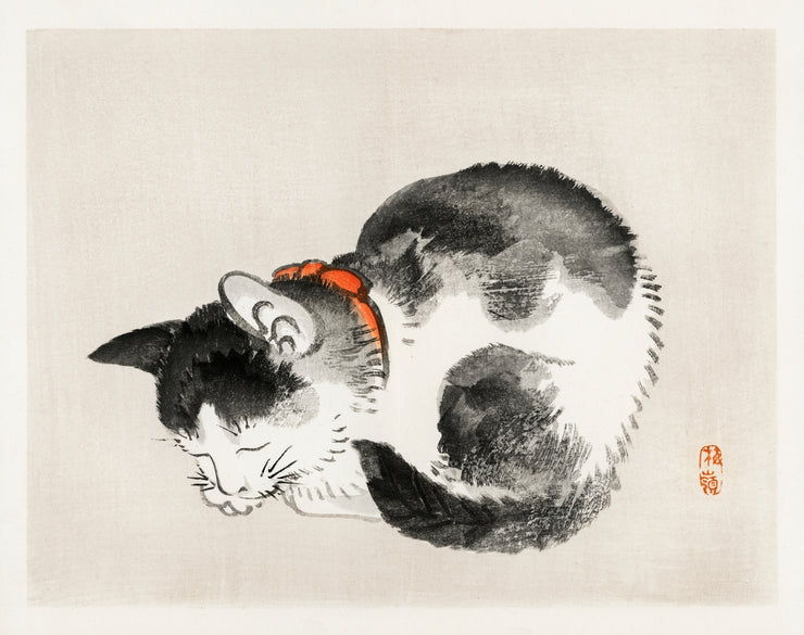 Kono Bairei - Sleeping Cat