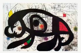 very rare Miro print on high grade fine art paper