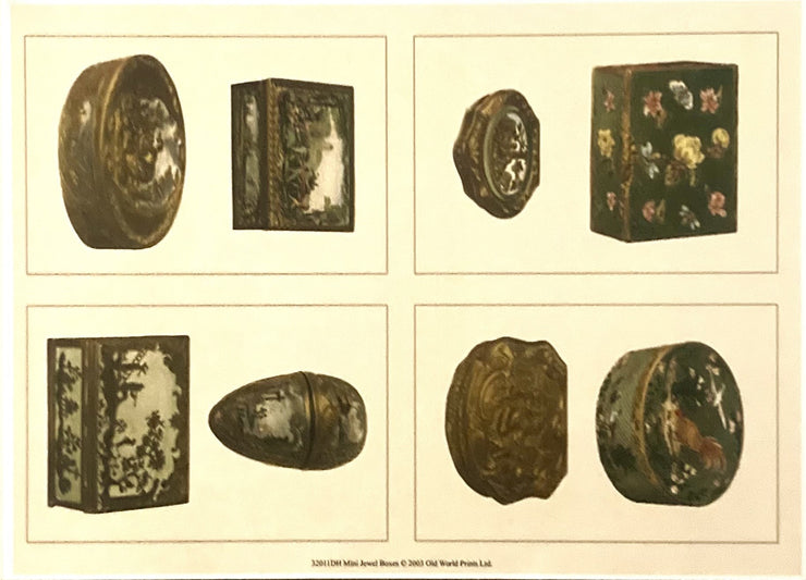 Old World Prints - Mini Jewel Boxes