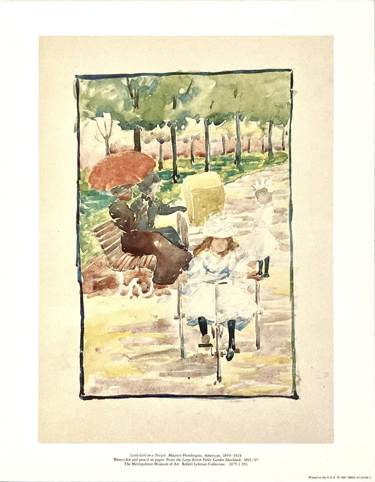 Prendergast, Maurice - Little Girl on a Tricycle