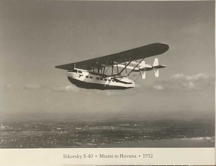 Planes - Sirkosky S-40, Miami to Havana, 1932