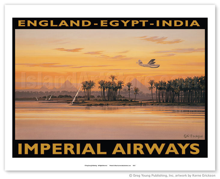 Erikson Kerne - Imperial Airways - England-Egypt-India