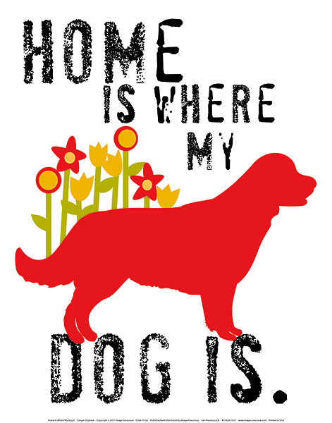 Oliphant "Home Is Where My Dog Is"