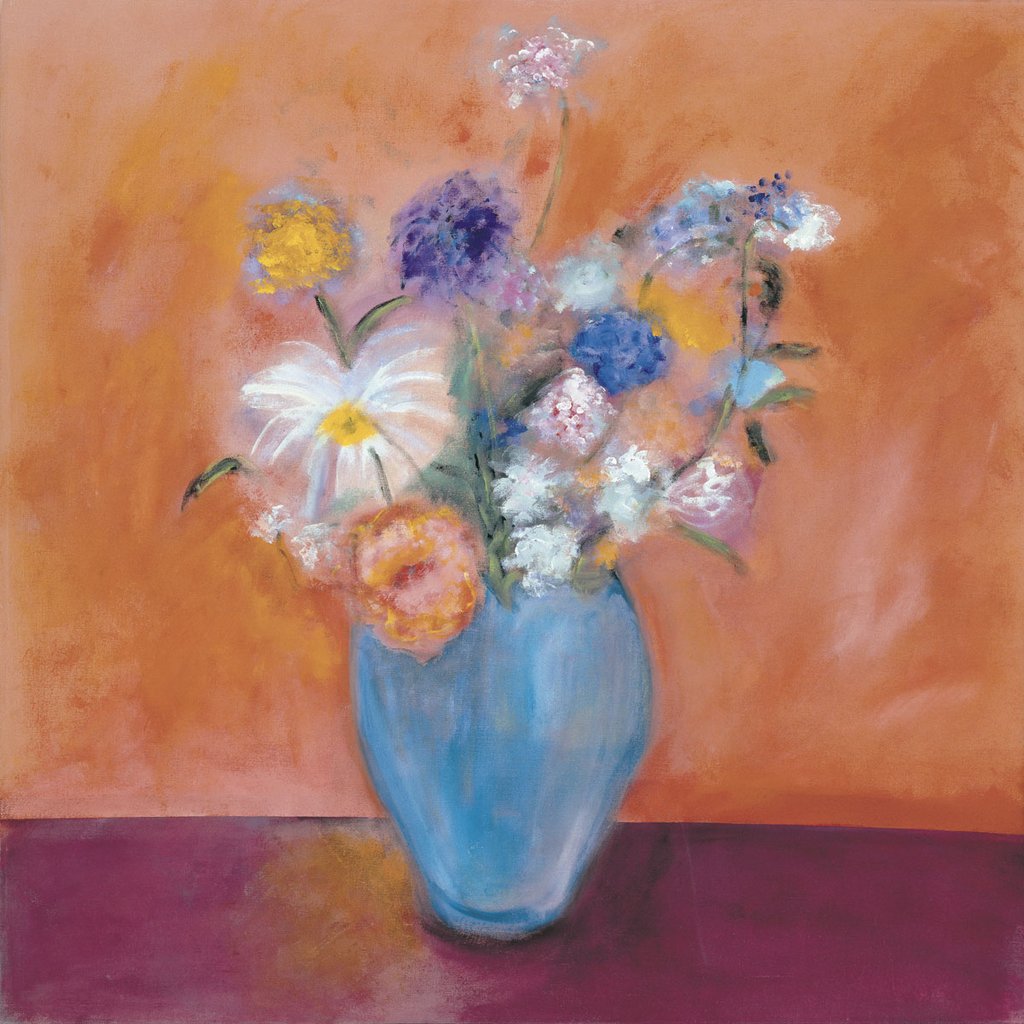 Ortenstone - Blue Vase With Flowers