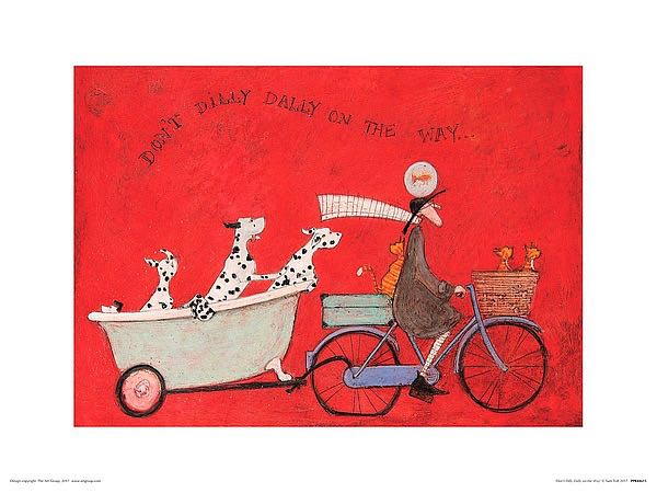 絵画サムトフトDON'T DILLY DALLY 【ドンド　ディリダリー】 Sam Toft Don't Dilly Dally on the Way Fine Art Print | Incurable