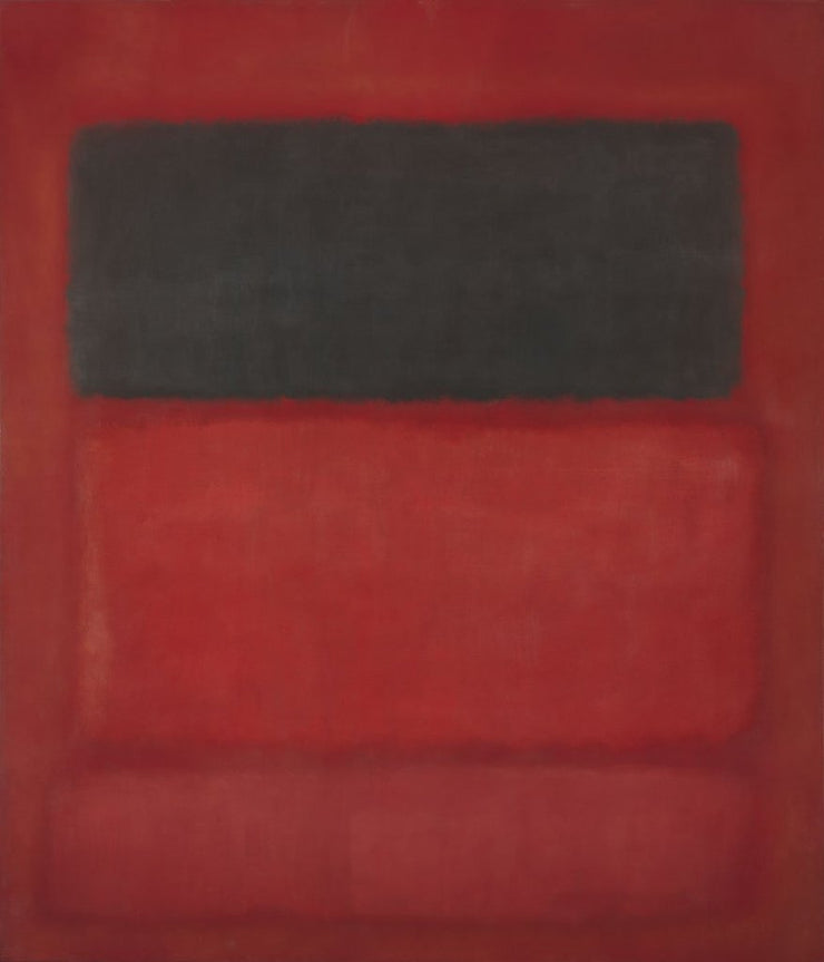 Mark Rothko - Black over Reds [Black on Red], 1957