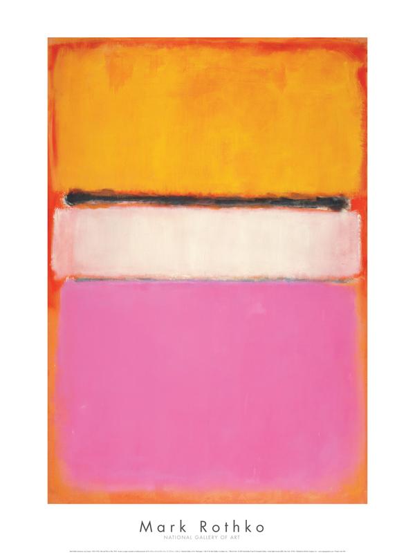 Mark Rothko - WHITE CENTER (Yellow, Pink and Lavender on Rose), 1950