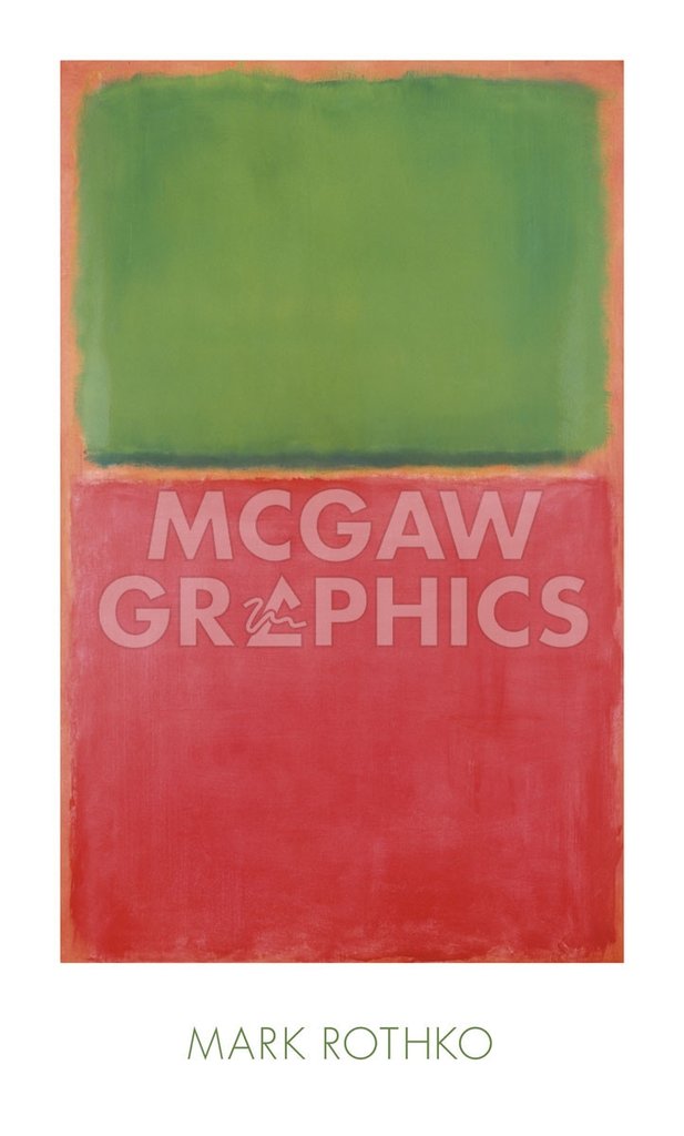 Mark Rothko - Green, Red, on Orange