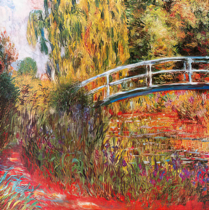 Monet - Japanese Footbridge