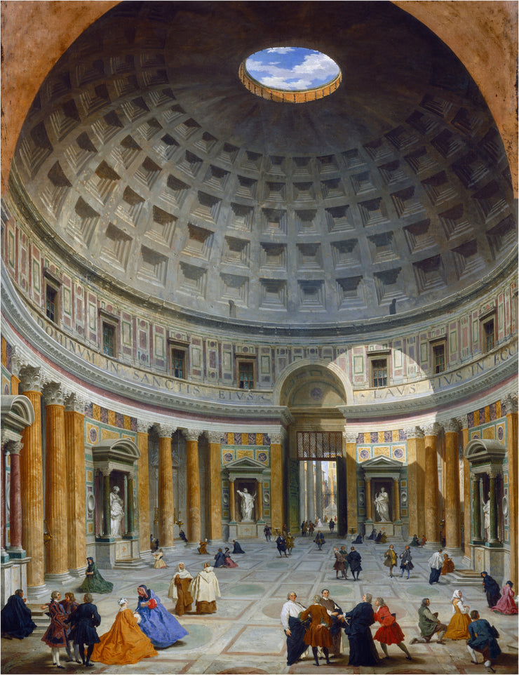 Pannini - Interior of the Panthean, Rome