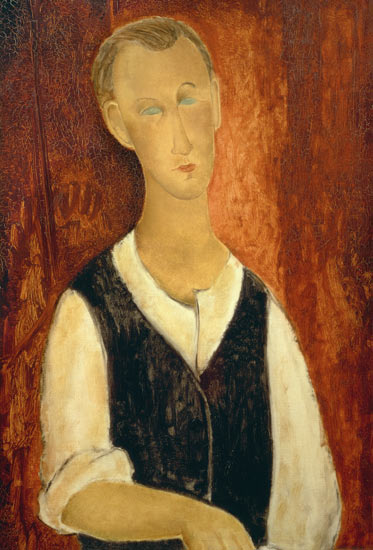 Modigliani Amedeo - Young Man with a Black Waistcoat